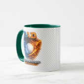 Golf Dad Shield Logo Mug – Charged for the Game Dr マグカップ (正面左)