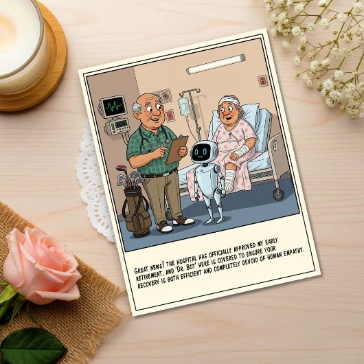 Golf Doctor Introduces Robot Assistant Get Well ポストカード