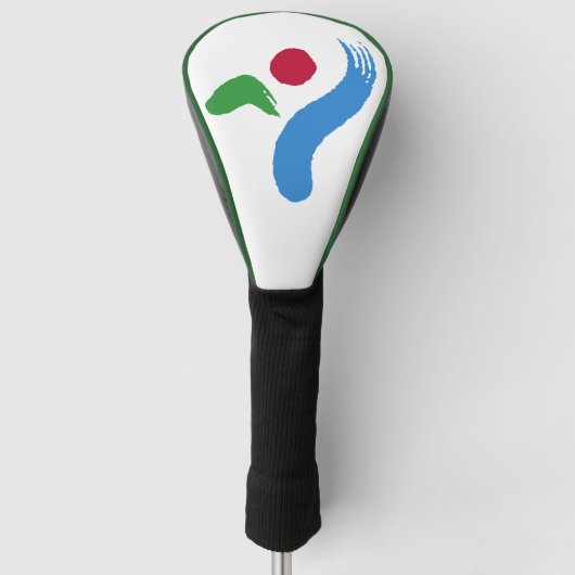 Golf Driver Cover with Flag of Seoul, South Korea ゴルフヘッドカバー (正面)
