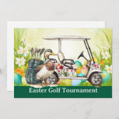 Golf Easter to golfer PARTY invitation  招待状 (正面/裏面)