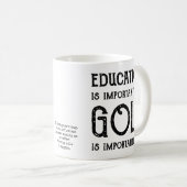 Golf Education Golfer Personalized コーヒーマグカップ (正面右)