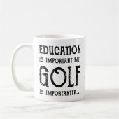 Golf Education Golfer Personalized コーヒーマグカップ (左)