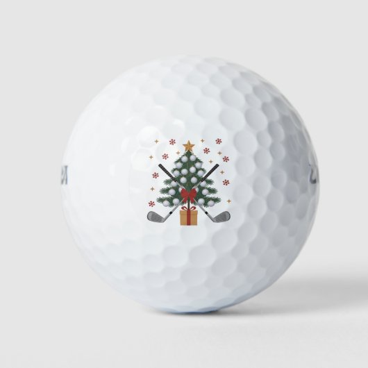 Golf Equipment Christmas Tree Christmas Golf ゴルフボール (正面)