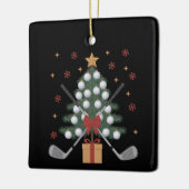 Golf Equipment Christmas Tree Christmas Golf セラミックオーナメント (左)