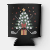 Golf Equipment Christmas Tree Christmas Golf 缶クーラー (正面)