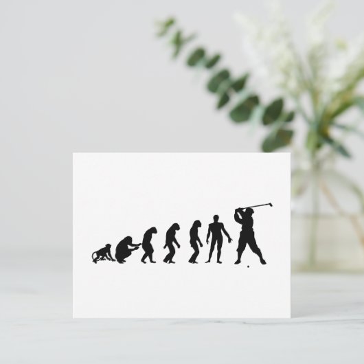 Golf Evolutionstheorie des Sport ポストカード (スタンド正面)