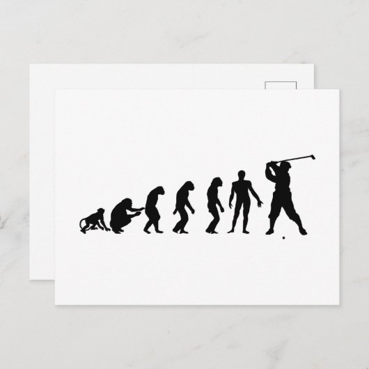 Golf Evolutionstheorie des Sport ポストカード (正面/裏面)