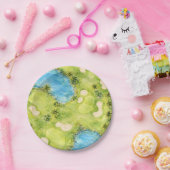 Golf Florida themed  ペーパープレート (パーティー)