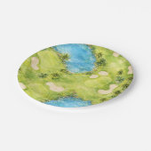 Golf Florida themed  ペーパープレート (アングル)