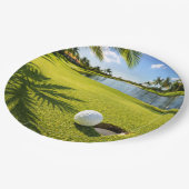 Golf Florida themed  ペーパープレート (アングル)