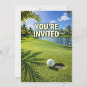 Golf Florida themed you are invited 招待状 (正面)