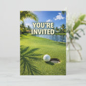 Golf Florida themed you are invited 招待状 (スタンド正面)