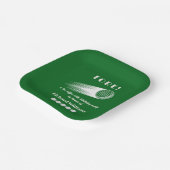 Golf Fore Tee-Riffic Green 50th Birthday Party ペーパープレート (傾斜あり)