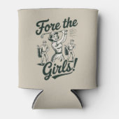 Golf Fore The Girls Cute Funny Golfing Ladies 缶クーラー (正面)