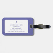 Golf Funny Birdie Lady's Personalized Cute Golfer ラゲッジタグ (裏面横)