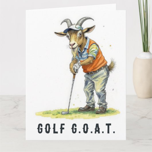 Golf G.O.A.T.- Big Golf Card サンキューカード (正面)