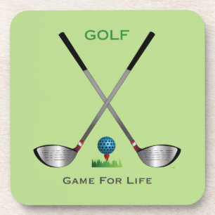 GOLF - Game for Life Golf Clubs Golf Ball コースター