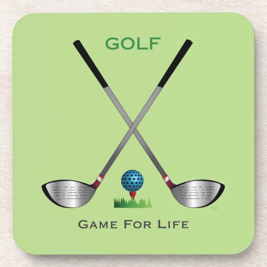 GOLF - Game for Life Golf Clubs Golf Ball コースター (正面)