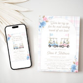 Golf Gender Reveal Invitation - Golf Carts 招待状