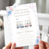 Golf Gender Reveal Invitation - Golf Carts 招待状