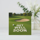 Golf get well soon text near bunker for golfer (スタンド正面)