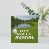 Golf get well soon text near bunker for golfer (スタンド正面)