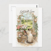 Golf Get well soon with golf course background  ポストカード (正面/裏面)