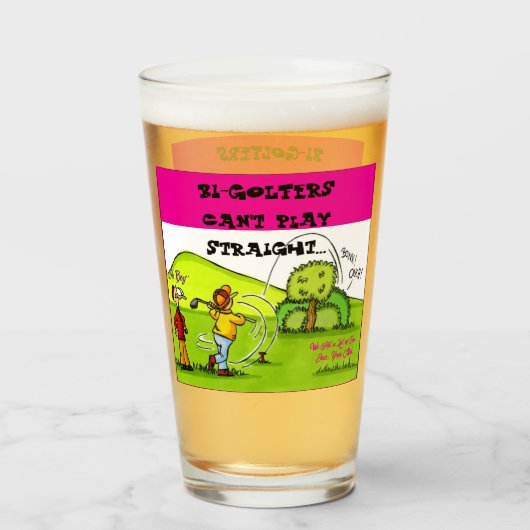 Golf Glass タンブラーグラス (ドリンク裏面)
