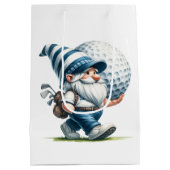 Golf Gnome ミディアムペーパーバッグ (裏面)