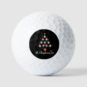 Golf Golfer Funny Golfing Oh Christmas Tee ゴルフボール (正面)