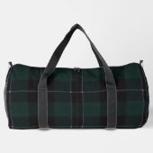 Golf Golfer Gift Elegant Plaid Monogram Custom ダッフルバッグ (裏面)