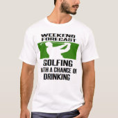 #golf #golfer #golfing週末予測 tシャツ (正面)