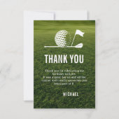 Golf Golfer Golfing Minimalist Men 30th Birthday サンキューカード (正面)