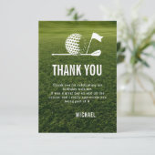 Golf Golfer Golfing Minimalist Men 30th Birthday サンキューカード (スタンド正面)
