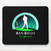 Golf Golfing San Diego  マウスパッド (正面)