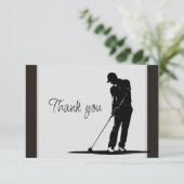 Golf Golfing  Volunteer Helper Thank You サンキューカード (スタンド正面)