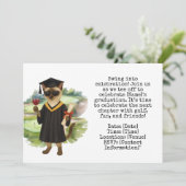 Golf Graduation themed  招待状 (スタンド正面)