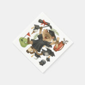 Golf Graduation themed for Cat Lover Golfer スタンダードカクテルナプキン (角)