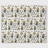 Golf Graduation themed for Cat Lover Golfer ラッピングペーパー (フラット)