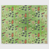 Golf Graduation themed for Cat Lover Golfer ラッピングペーパー (フラット)