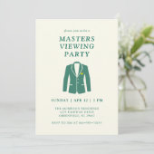 Golf Green Jacket Masters Viewing Watch Party 招待状 (スタンド正面)