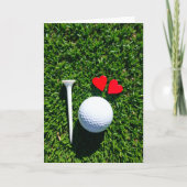 Golf Green Love Scene Card カード (正面)