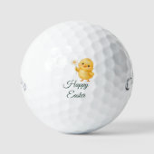 Golf Happy Easter  with Chicken  ゴルフボール (正面)