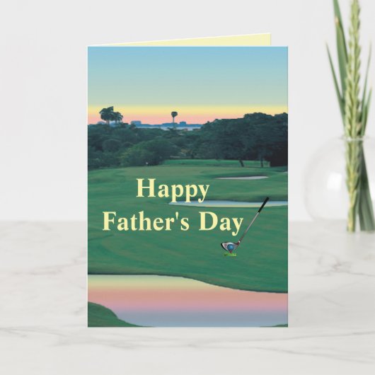 GOLF - Happy Father's Dayゴルフ カード (正面)