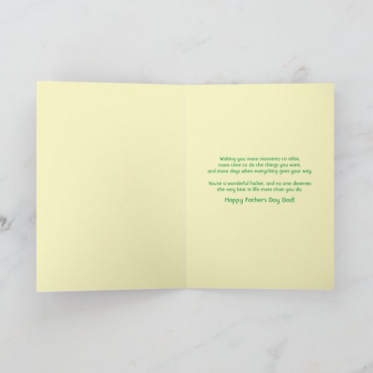 GOLF - Happy Father's Dayゴルフ カード (内部)