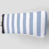 Golf Head Cover Blue & White Stripe ゴルフヘッドカバー (正面)