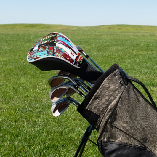 Golf Head Cover – Collapse Reflection Abstract  ゴルフヘッドカバー (インサイチュ)