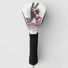 Golf Head Cover – Victory Peace & Love Pop-Art  ゴルフヘッドカバー