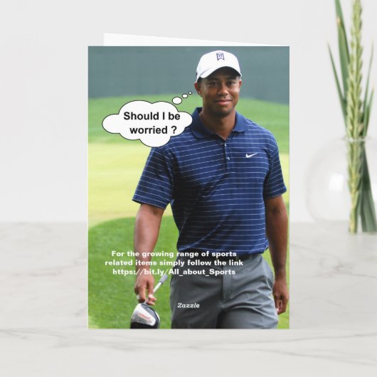 Golf. Hole in one. カード (裏面)