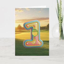 Golf. Hole in one. カード